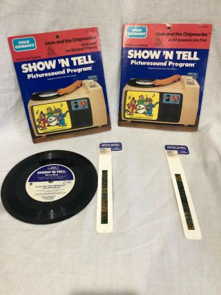Vintage Child Guidance Show N Tell Picturesound Program Alvin And The Chipmunks