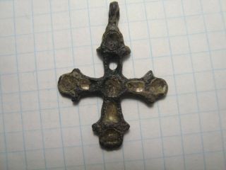 Ancient Cross Pendant (10 - 12 Century) Metal Detector Finds 100