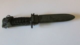 Wwii Imperial Us M4 Trench Fighting Knife Bayonet With B.  M.  Co Usm8 Scabbard