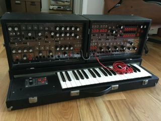 Vintage Paia 4700/s Modular Analog Synthesizer With Keyboard And Road Cases