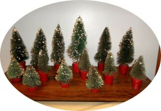 LARGE GROUP OF TREES FOR DIORAMA OR TRAIN LAYOUT TREES ONLY BARCLAY /BRITAINS 4