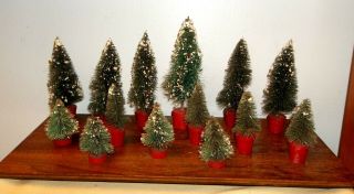LARGE GROUP OF TREES FOR DIORAMA OR TRAIN LAYOUT TREES ONLY BARCLAY /BRITAINS 5