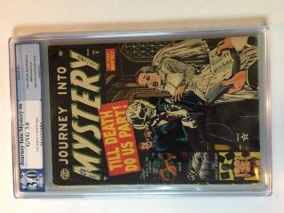 JOURNEY INTO MYSTERY 6,  RARE,  HUGE COLLECTIBLE,  CERTIFIED UNRESTORED. 3