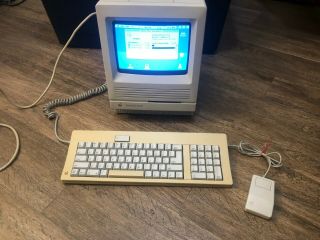 Vintage Macintosh Se/30 M5119 Computer Keyboard M0116 & Mouse A9m0331