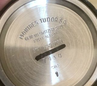 Tudor Rolex Oyster Ref 7934 vintage Mechanical Steel Mens Big Rose 34mm watch 7