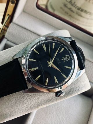 Tudor Rolex Oyster Ref 7934 vintage Mechanical Steel Mens Big Rose 34mm watch 9