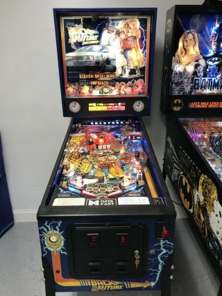 Data East Back To The Future Pinball Machine Rare N A Beauty Michael J Fox