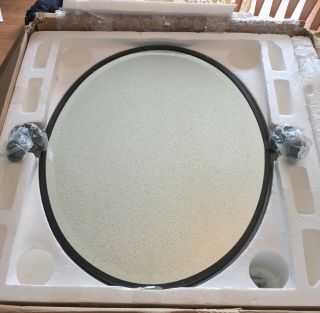 Restoration Hardware Vintage Oval Pivot Mirror Bronze