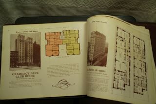 rare antique old Architecture book Loose Leaf Album of York Apartment Houses 8