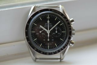 Vintage Omega Speedmaster 145.  022 - 69 ST Straight Writing Cal.  861 Moon Watch 3