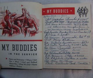 WW2 Diary 1943 - 44 WAC private,  Womans Arwy Corp.  diary. , . 4