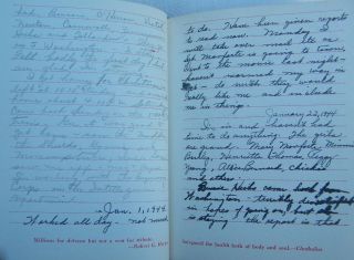 WW2 Diary 1943 - 44 WAC private,  Womans Arwy Corp.  diary. , . 7