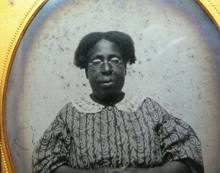 African American Woman Antique Ambrotype Glass Photo Black Americana Vintage 4