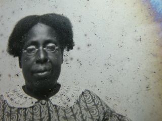 African American Woman Antique Ambrotype Glass Photo Black Americana Vintage 5