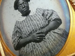 African American Woman Antique Ambrotype Glass Photo Black Americana Vintage 6