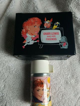 Vintage Vinyl Shari Lewis Lunchbox With Thermos And Tag Nm