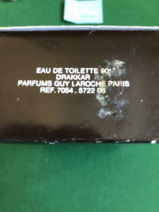 Vintage Drakkar Guy LaRoche Paris Eau De Toilette 115 ml Box Full 5