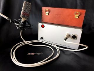 1964 Lomo 19A13 Tube Condenser Microphone Vintage Set 4