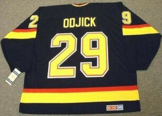 Gino Odjick Vancouver Canucks 1994 Ccm Vintage Throwback Nhl Hockey Jersey