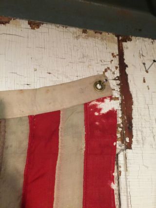 Rare Authentic Antique 13 Star United States Flag Civil War Entirely Hand Sewn 4