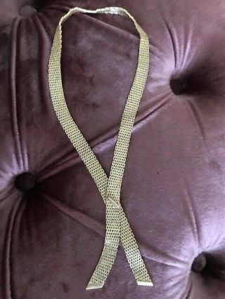 14k 2oz Vintage Gold Choker Necklace Owned By Golden Era Actress Deanna Durbin