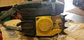 Vintage Mcculloch Pro 81 Chainsaw muscle saw collector power head 8