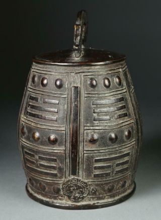 Chinese Archaic Style Bronze Bell with the Receipt 8