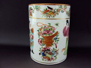Impressive LARGE Chinese Antiques Porcelain Oriental Famille Rose Pot Vase 4