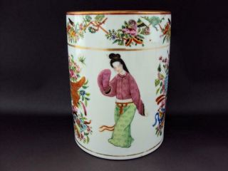 Impressive LARGE Chinese Antiques Porcelain Oriental Famille Rose Pot Vase 5