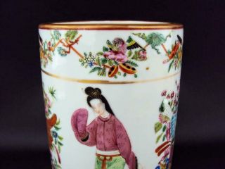 Impressive LARGE Chinese Antiques Porcelain Oriental Famille Rose Pot Vase 7