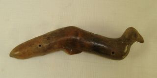 Pre - Columbian Ceramic Zoomorphic Bird Ocarina (whistle) 7 - 1/2 " Long