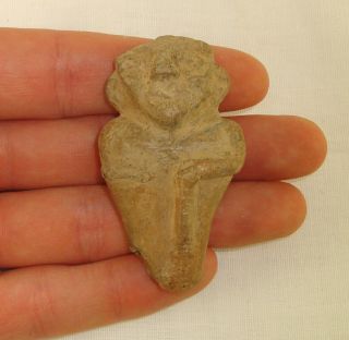Pre - Columbian Ceramic Standing Figure Ocarina (whistle) 2 - 1/4 " Tall