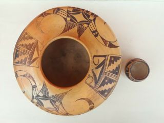 Vintage Native American Pueblo Pottery Bowls - Set of 2 - Hopi? 2