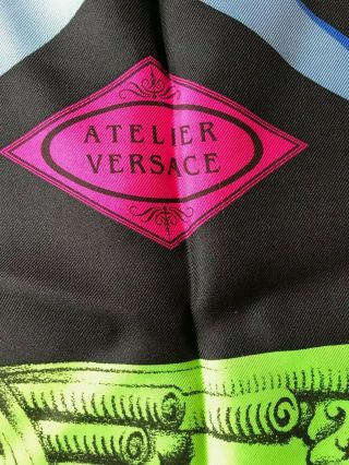 ATELIER VERSACE VINTAGE SILK SCARF 3