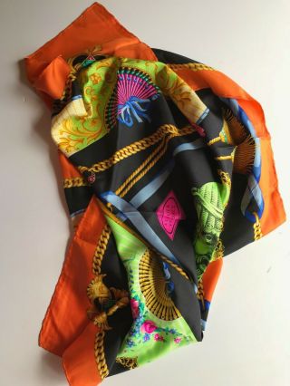 ATELIER VERSACE VINTAGE SILK SCARF 6