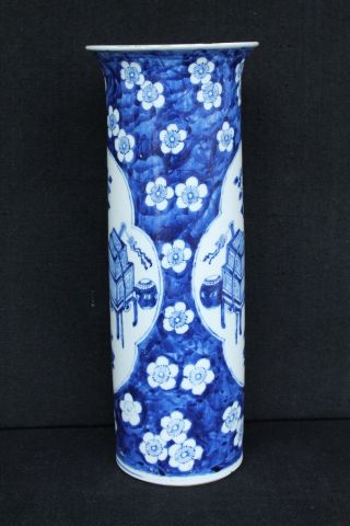 Big 19th century Chinese export vase with Kangxi flowerpot No.  1 4