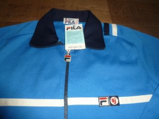 BNWT Vintage OG NOS US42 XL Fila Bj Borg Mk2 French Blue Tracksuit 80s Casuals 3