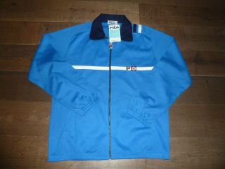 BNWT Vintage OG NOS US42 XL Fila Bj Borg Mk2 French Blue Tracksuit 80s Casuals 4