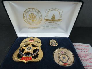 Vintage Obsolete 2013 Obama Presidential Inauguration Ceremonial Badge Set