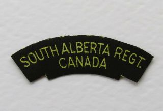 Ww2 Vintage Canvas South Alberta Regiment