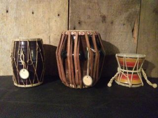 Vintage India Drums Tabla Bahaya