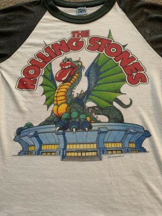 Vintage Rolling Stones 1981 Concert Tour T - Shirt Los Angeles Prince