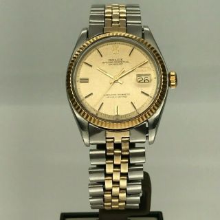 Rolex Two Tone Datejust Ref.  1601 Circa 1972 Fluted Jubilee Vintage Cool - Nr