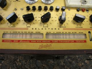Vintage Hickok Model 800 Tube Transistor tester - 5