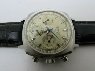 Vintage Heuer Camaro 3 Chronograph Wind Cal 7736 Men Watch 4