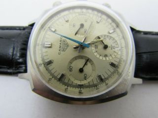 Vintage Heuer Camaro 3 Chronograph Wind Cal 7736 Men Watch 5