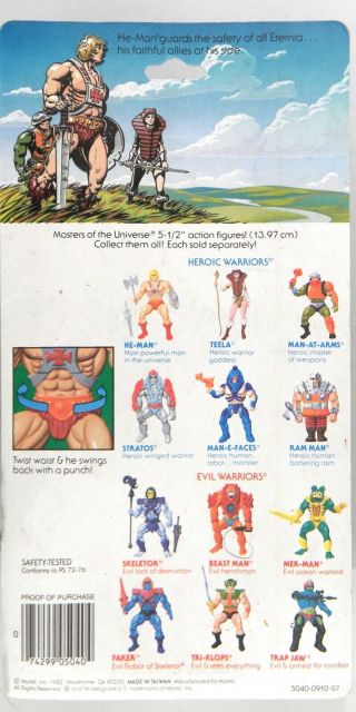 Mattel Toys MOTU He - Man Masters of the Universe The He - Man MOC rare 2
