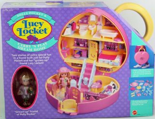 Vintage Polly Pocket Lucy Locket Carry N Play Dream Home