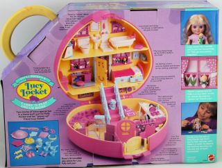 Vintage Polly Pocket Lucy Locket carry N play dream home 2