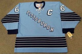 MARIO LEMIEUX Pittsburgh Penguins 1967 CCM Vintage Home NHL Hockey Jersey 2